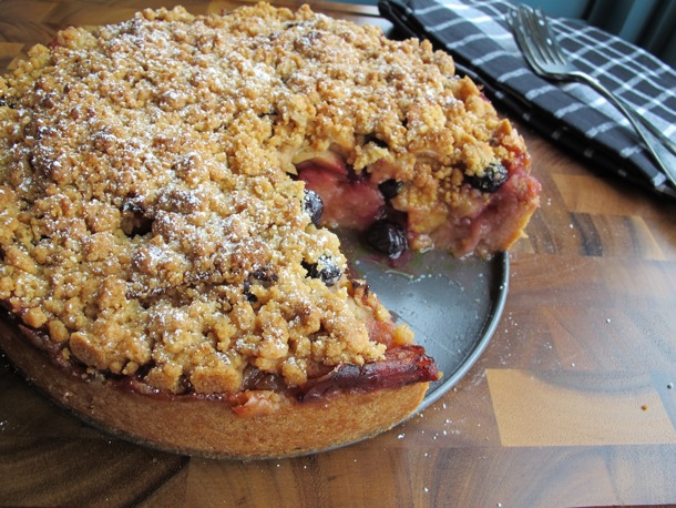 Apple Blueberry Pie-Cake