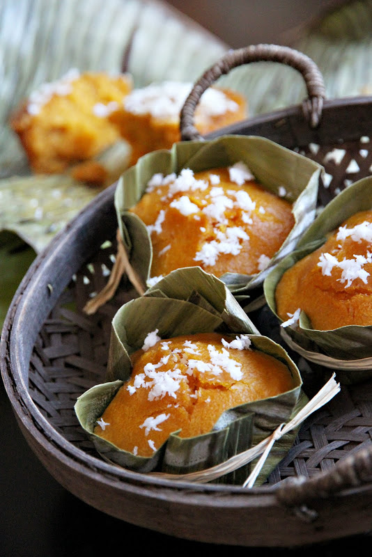 Steamed Pumpkin Cake in the Style of Thai Khanom Tan