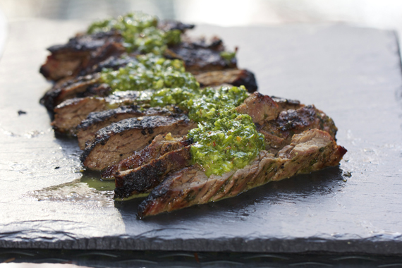 Grilled Skirt Steak<br> with Chimichurri Sauce<br>