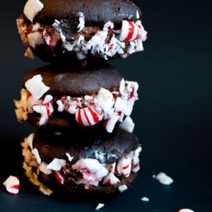 Double Chocolate Peppermint Whoopie Pies