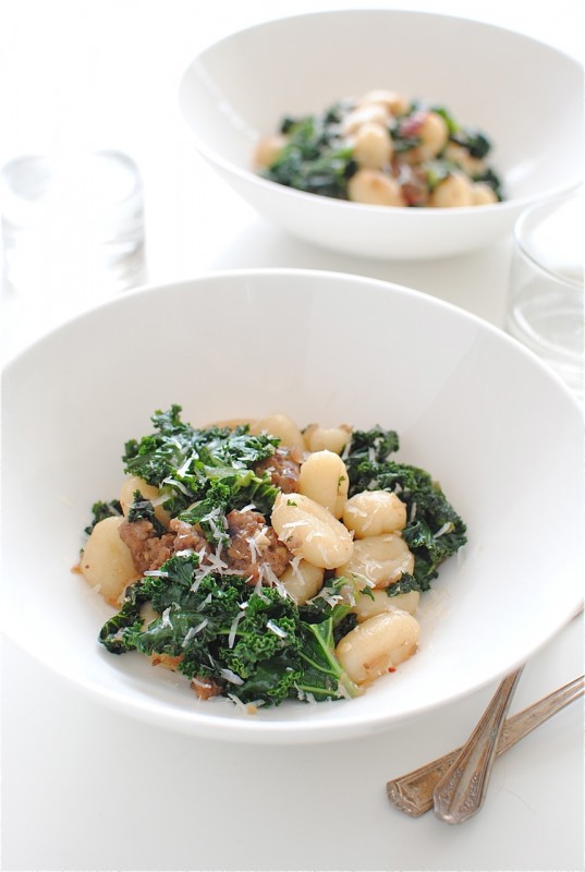 Gnocchi with <br>Sausage and Kale