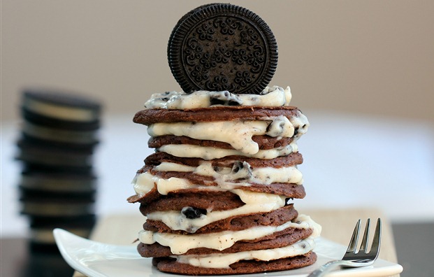 Oreo Cookie <br>Pancakes