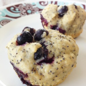 Healthified Lemon Blueberry Poppy Seed Muffins