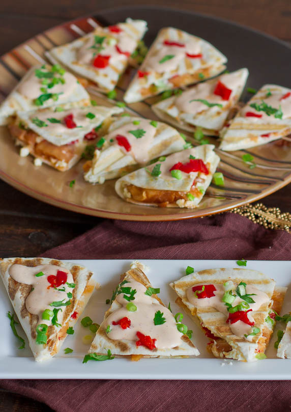 Smoked Salmon Quesadillas with Creamy Chipotle Sauce - Recipe Hearth