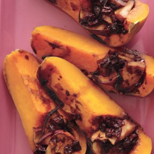 Roasted Squash with Balsamic Sauce and Apples