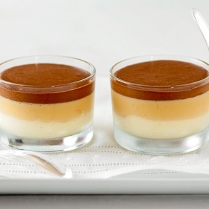 Vanilla, Salted Butter Caramel and Chocolate Mousse