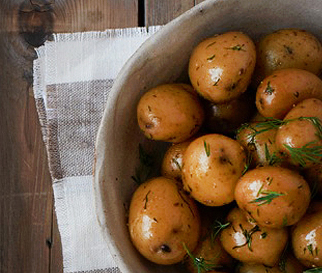 New Potatoes with Dill Butter