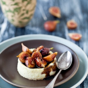 Goat Cheese Custards with Figs and Balsamic Syrup