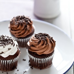 Nutella Cupcakes with Nutella and Cream Cheese Frosting