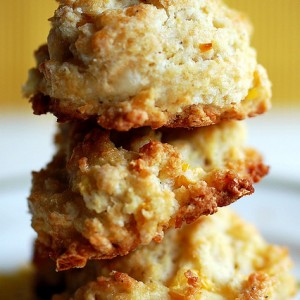 Sweet Corn Peppered-White Cheddar Biscuits