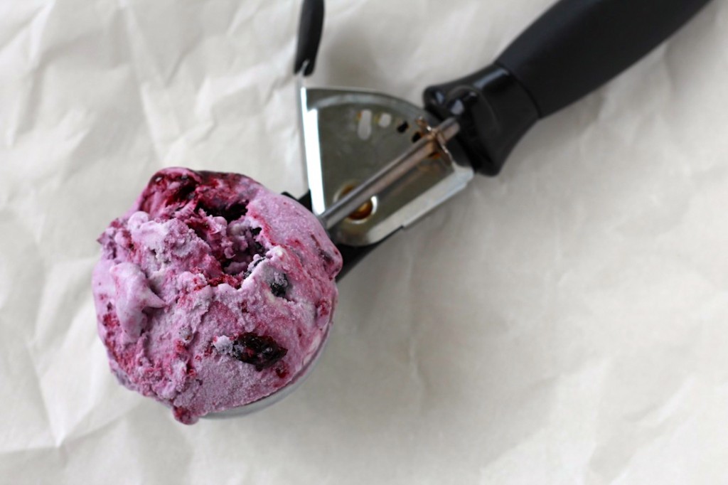 Blueberry Lavender Jam Ice Cream