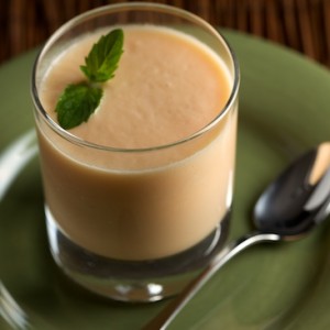 Chilled Ginger Cantaloupe Soup