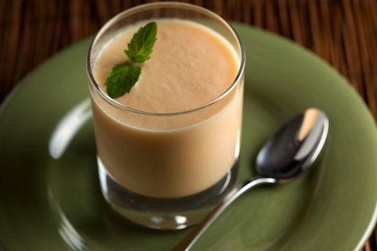 Chilled Ginger Cantaloupe Soup