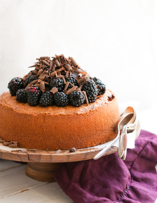Almond and Blackberry Cake