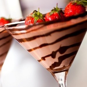 Chocolate Covered Strawberry Martini