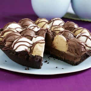 Triple Chocolate Ice Cream Pies