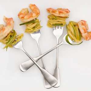 Marinated Shrimp with Cucumber Noodles