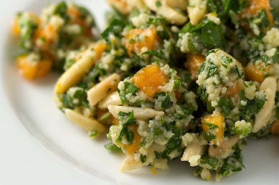 Tabbouleh with Persimmons and Almonds
