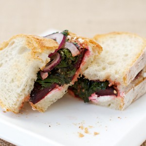 Roasted Beet and Goat Cheese Sandwiches