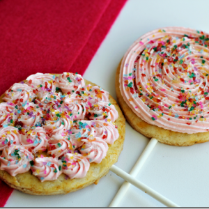 Shirley Temple Sugar Cookies