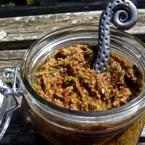 Olive Tapenade with Arugula and Sun-Dried Tomato
