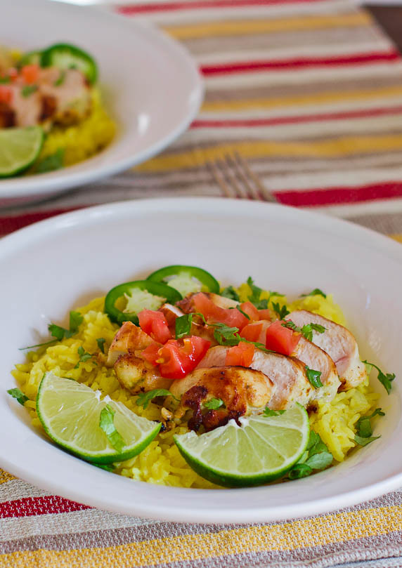 Tequila Lime Chicken with Cilantro Lime Rice