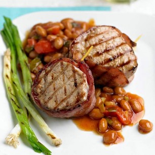 Bacon-Wrapped Pork and Beans