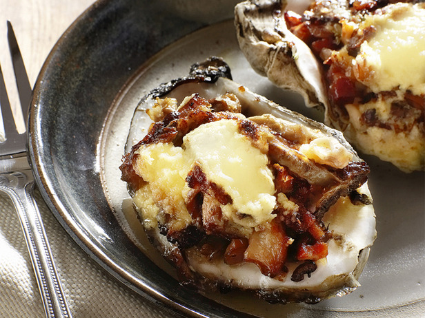 Baked Oysters with Wild Mushroom Ragout