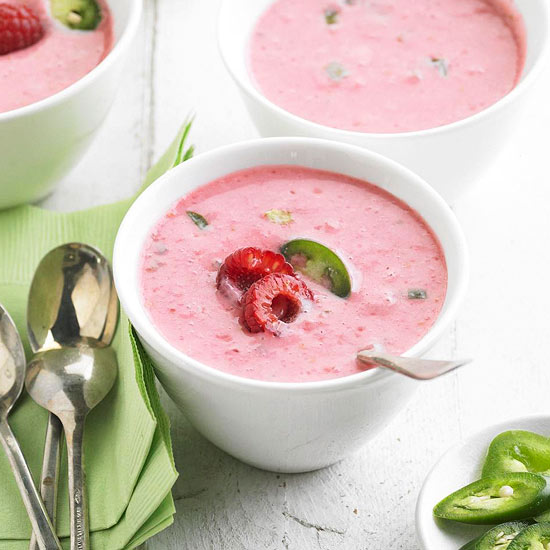 Chilled Raspberry-Chili Soup