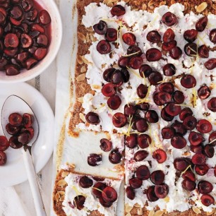 Rustic Cherry Tart with Ricotta and Almonds