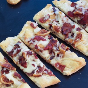 Manchego, Fig and Bacon Flatbreads