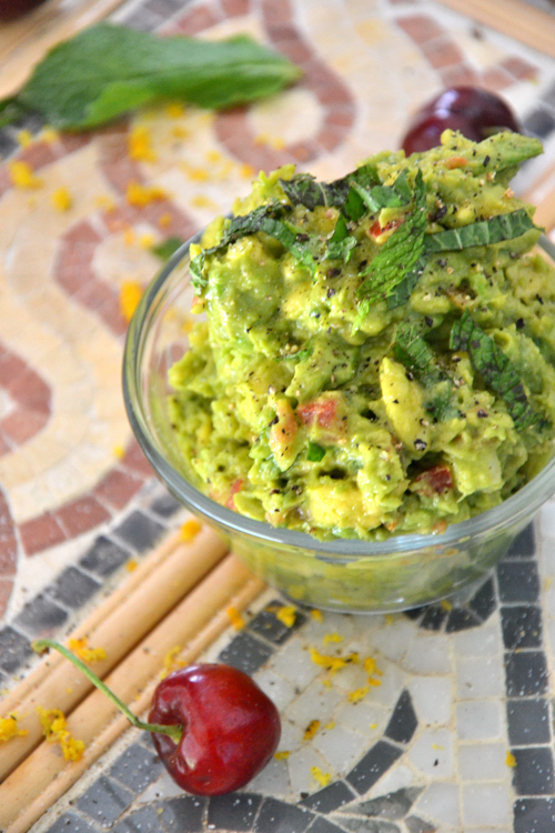 Grilled Cherry Guacamole