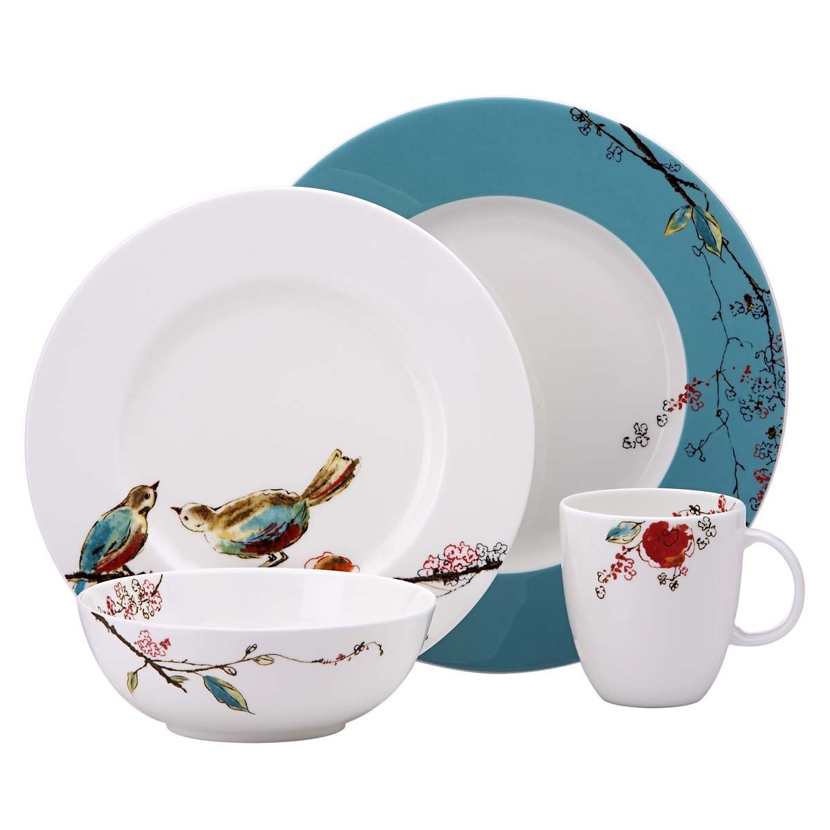 Lenox Simply Fine Chirp 4-Piece Place Setting, Service for 1