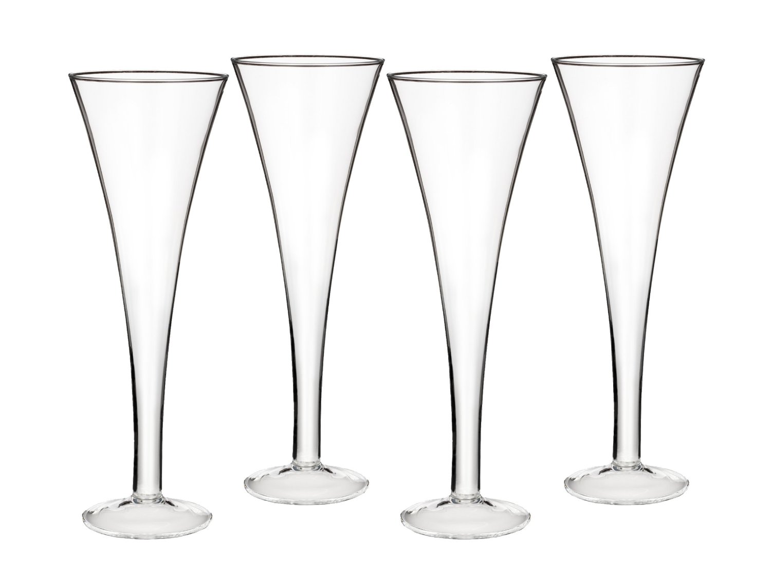 Marquis by Waterford Entertaining Collection Vintage Classic Trumpet Flute, Set of 4