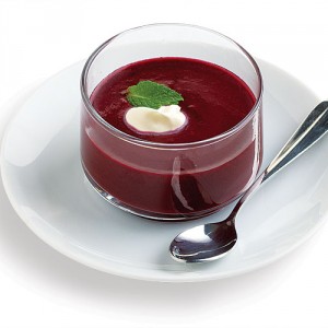 Wild Blueberry Soup with Mint