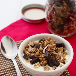 Cherry Chocolate Coconut Granola