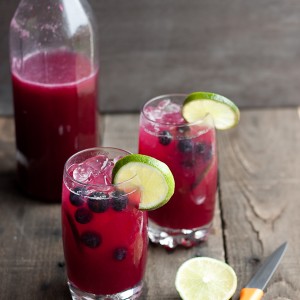 Blueberry Limeade Cocktail