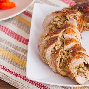 Mushroom Filled Pork Tenderloin
