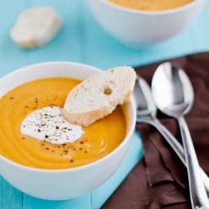 Curried Sweet Potato and Lentil Soup