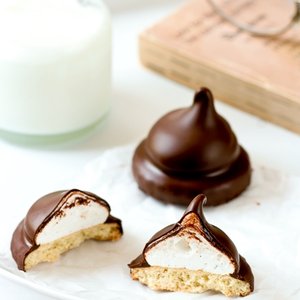 Chocolate Covered Marshmallow Cookies