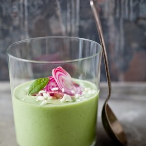 Chilled Cucumber Avocado Soup