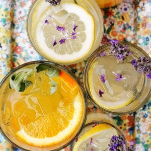 Orange and Sage and Lemon and Lavendar Vodka Tonic