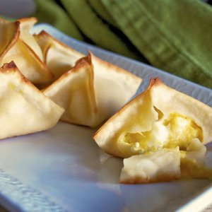 Acorn Squash and Feta Wontons