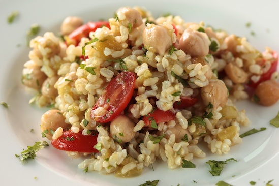Brown Rice Salad with Cumin and Lime Vinaigrette