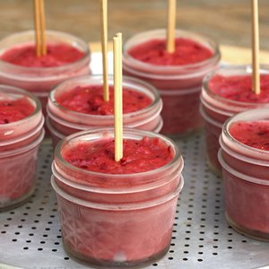 Cranberry Orange Rhubarb Popsicles