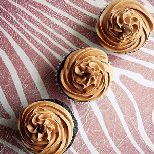 Irish Whiskey Chocolate Cupcakes with Irish Cream Whipped Ganache