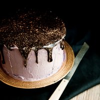 Oreo Olallieberry Chocolate Layer Cake