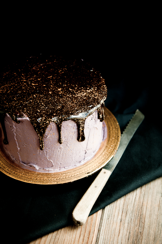 Oreo Olallieberry Chocolate Layer Cake