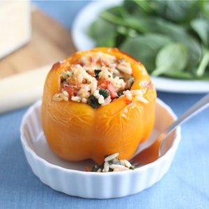 Orzo Stuffed Peppers