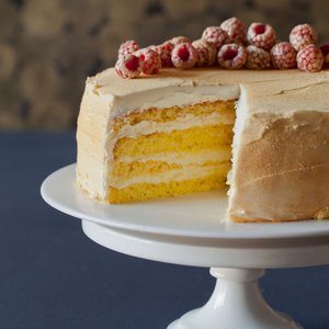 Rose Water Glitter Cake